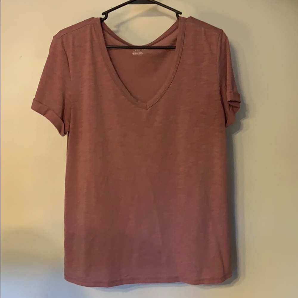 Burgundy American Eagle Tee